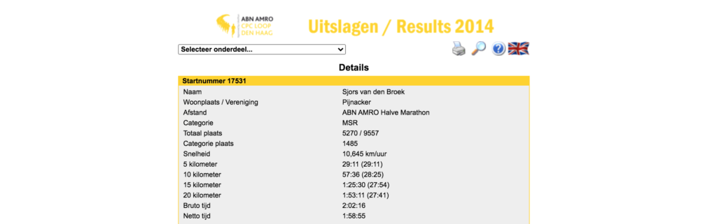 Halve marathon